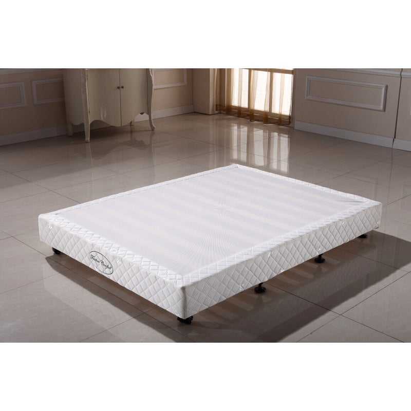 King Size Fabric Upholstered Slatted White Bed Base Buy