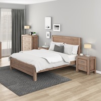 Nowra 4 Pieces Queen Size Bedroom Suite Oak Colour With Tallboy