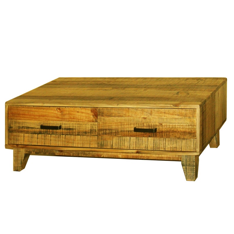 Coffee Table Wooden Frame 2 Drawers Storage In Light Brown Colour Buy Coffee Tables 211714