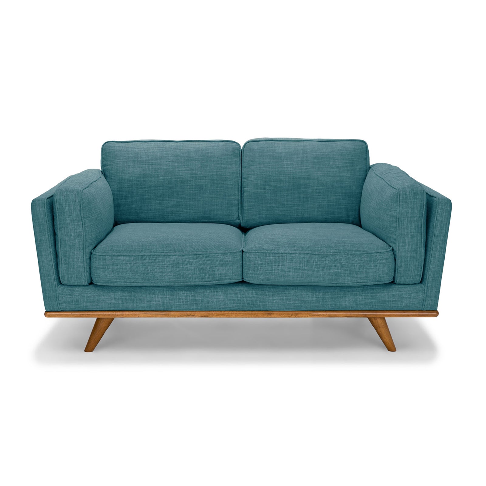 York 2 Seater Fabric Armchair Sofa Modern Lounge in Teal Colour