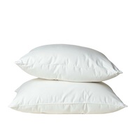 Royal Comfort Goose Down Feather Pillows 1000GSM 100% Cotton Cover - Twin Pack
