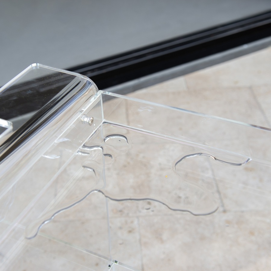 Hudson 3 Tier Acrylic Bar Cart