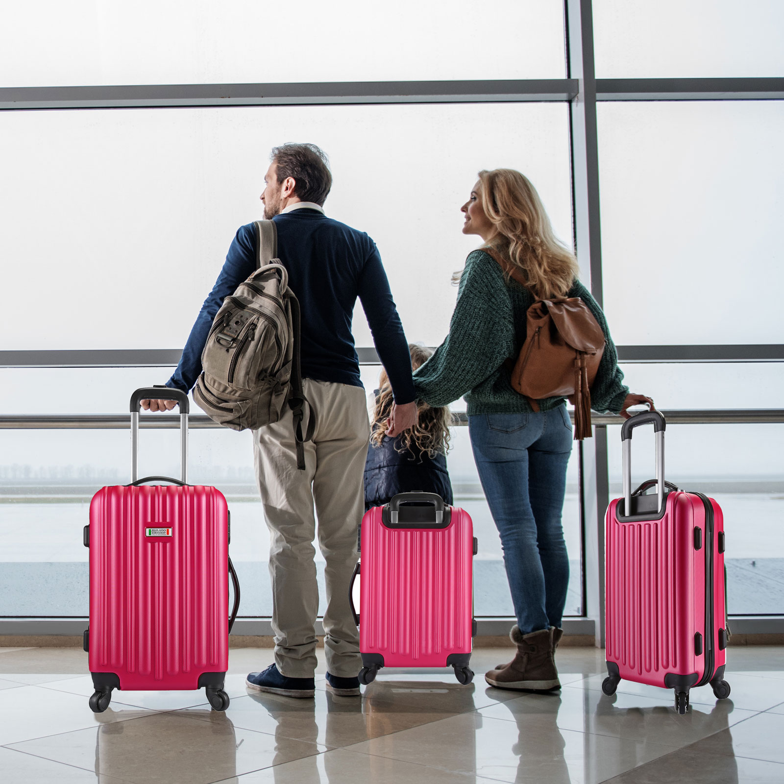 milano abs luxury shockproof luggage
