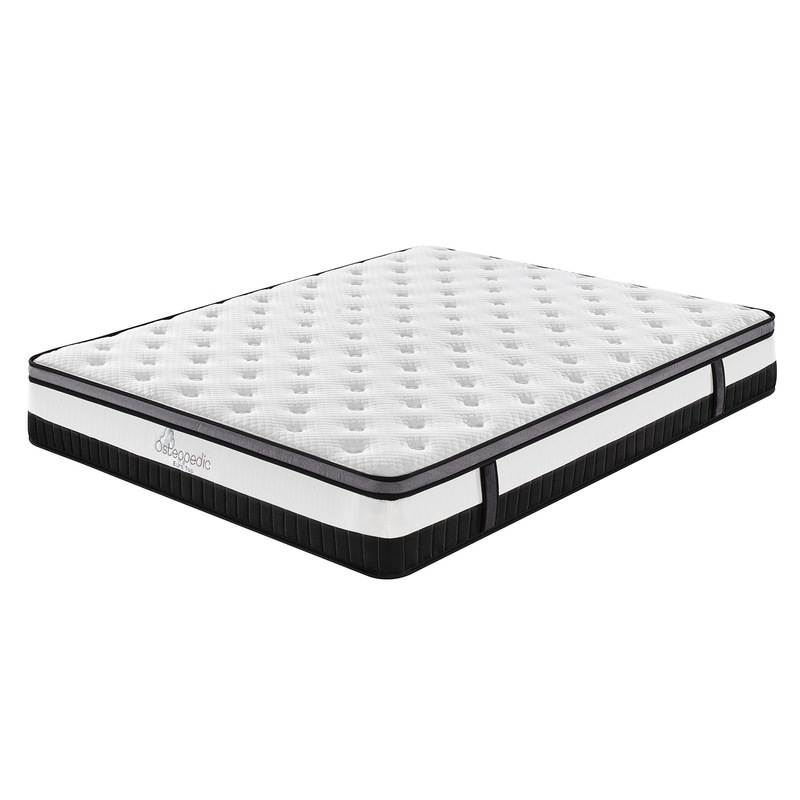 Osteopedic Euro Top Mattress Pocket Spring Medium Firm Hybrid Design