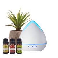 Essential Oils Ultrasonic Aromatherapy Diffuser Air Humidifier + 3 Oils 400ML