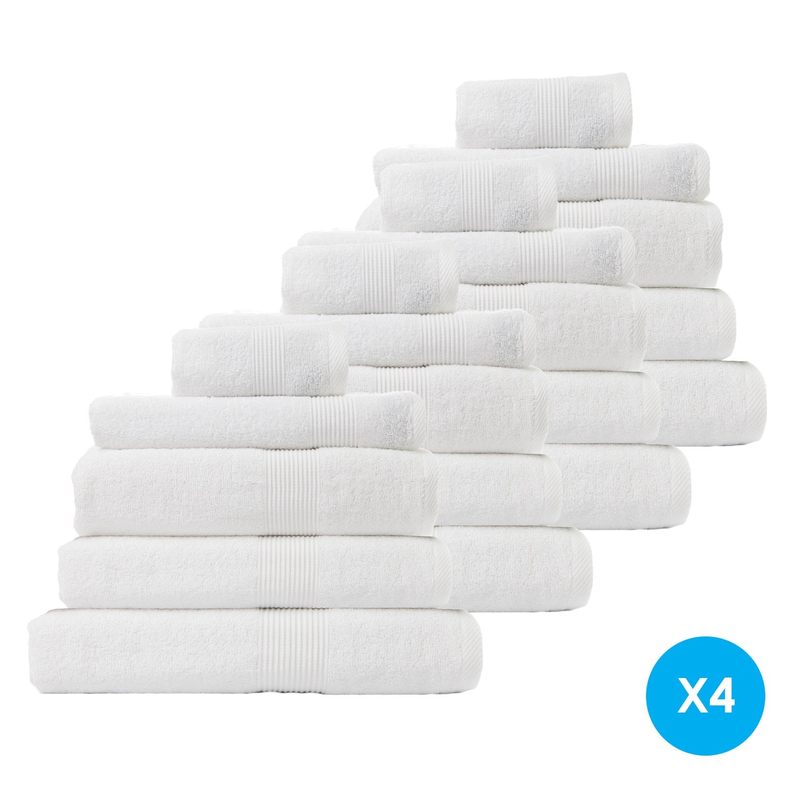 Royal Comfort 20 Piece Cotton Bamboo Towel Bundle Set 450GSM Luxurious Absorbent