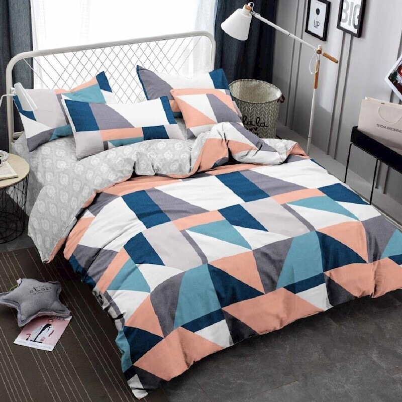 Buy Argyle Design Microfibre Quilt Cover Set MyDeal
