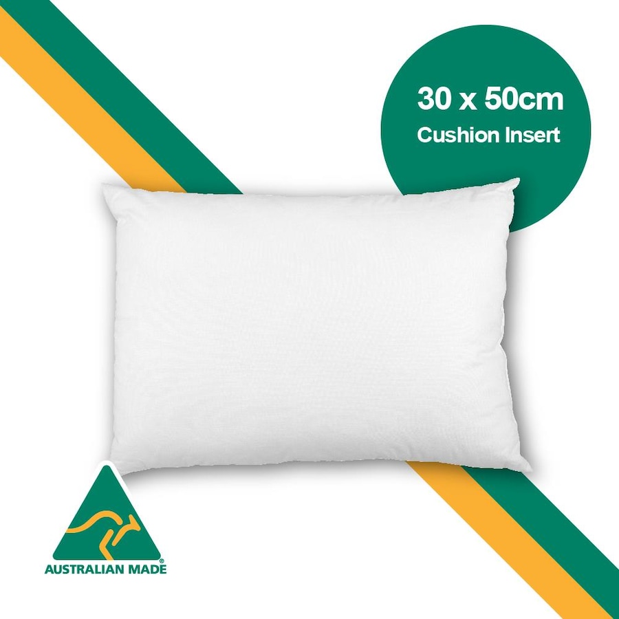 Aus Made 30 x 50cm Cushion Insert Polyester Premium Lofty Fibre