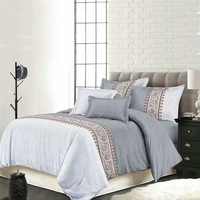 Bohemian Grey Quilt/Doona Cover Set