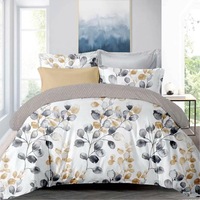 Eden Leaves Design Soft Quilt/Doona/Duvet Cover PIllowcase Set