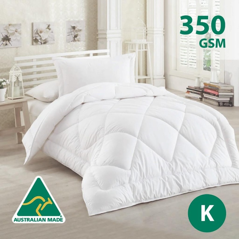 Buy King Size Australian Made 350GSM Merino Wool Quilt MyDeal