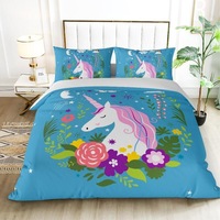 My Unicorn Blue Quilt/Doona Cover Set