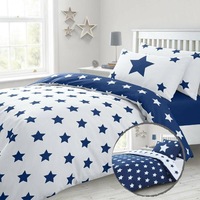 Navy Stars Quilt/Doona Cover Set
