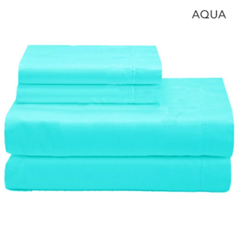 Buy Poly Cotton Sheet Sets in 14 Colours MyDeal