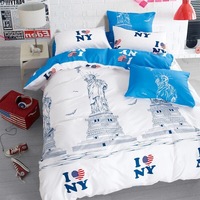 New York Design Microfibre Quilt Cover Set