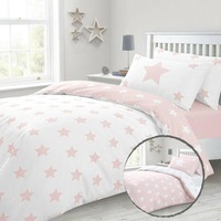 Pinkly Stars Quilt/Doona Cover Set