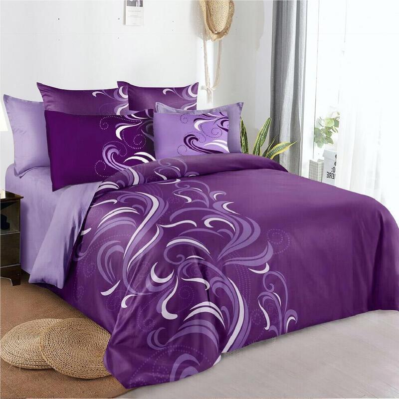 Plum Floral Design Quilt/Doona Duvet Cover Set Buy Queen Quilt Cover