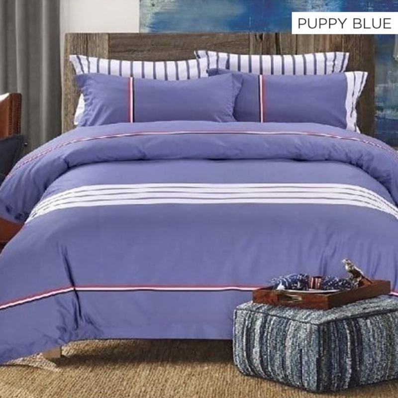 Buy Pure 100 Cotton Percale Reversible Quilt Cover Sets MyDeal