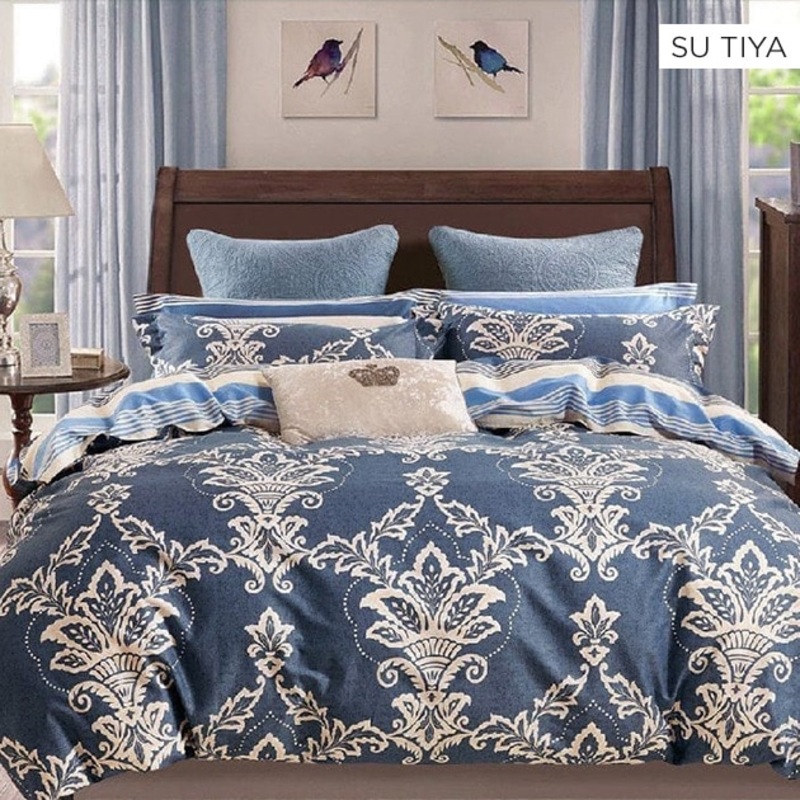 Pure 100 Cotton Percale Reversible Quilt Cover Sets Buy Super King