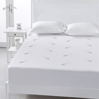 Single Coolmax Cotton Polyester Mattress Protector