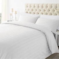 Microfibre Striped Quilt Cover Set 1000TC in 4 Colours