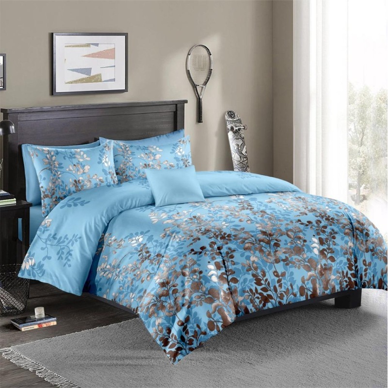 Buy The Wood Blue Quilt/Doona Cover Set - MyDeal