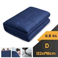 WEIGHTED BLANKET DOUBLE Heavy Gravity NAVY BLUE 6.8KG