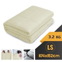 WEIGHTED BLANKET LONG SINGLE Heavy Gravity CREAM 3.2KG