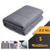 WEIGHTED BLANKET SINGLE Heavy Gravity GREY 2.2KG