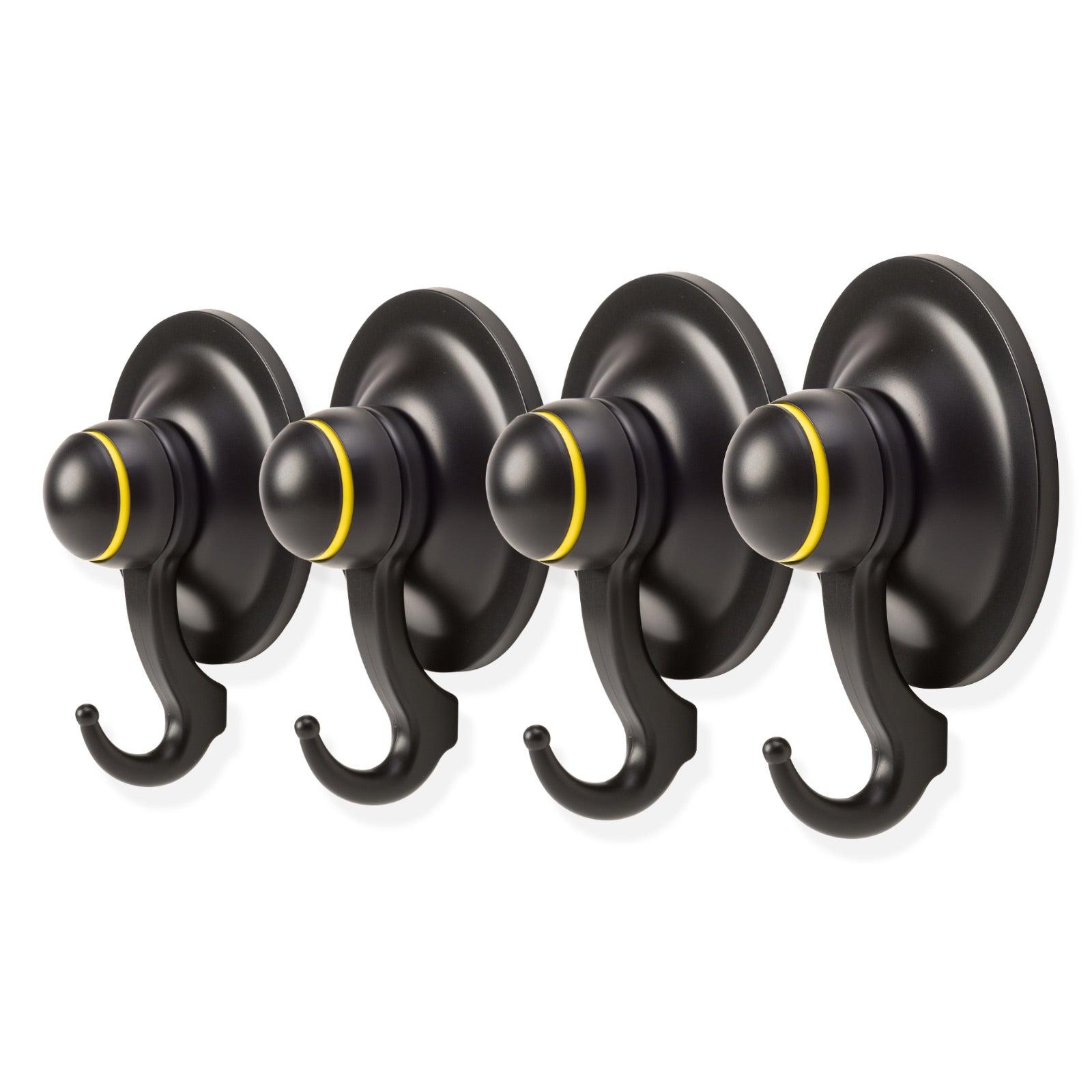 4PC Suction Hook Removable 72mm BLACK