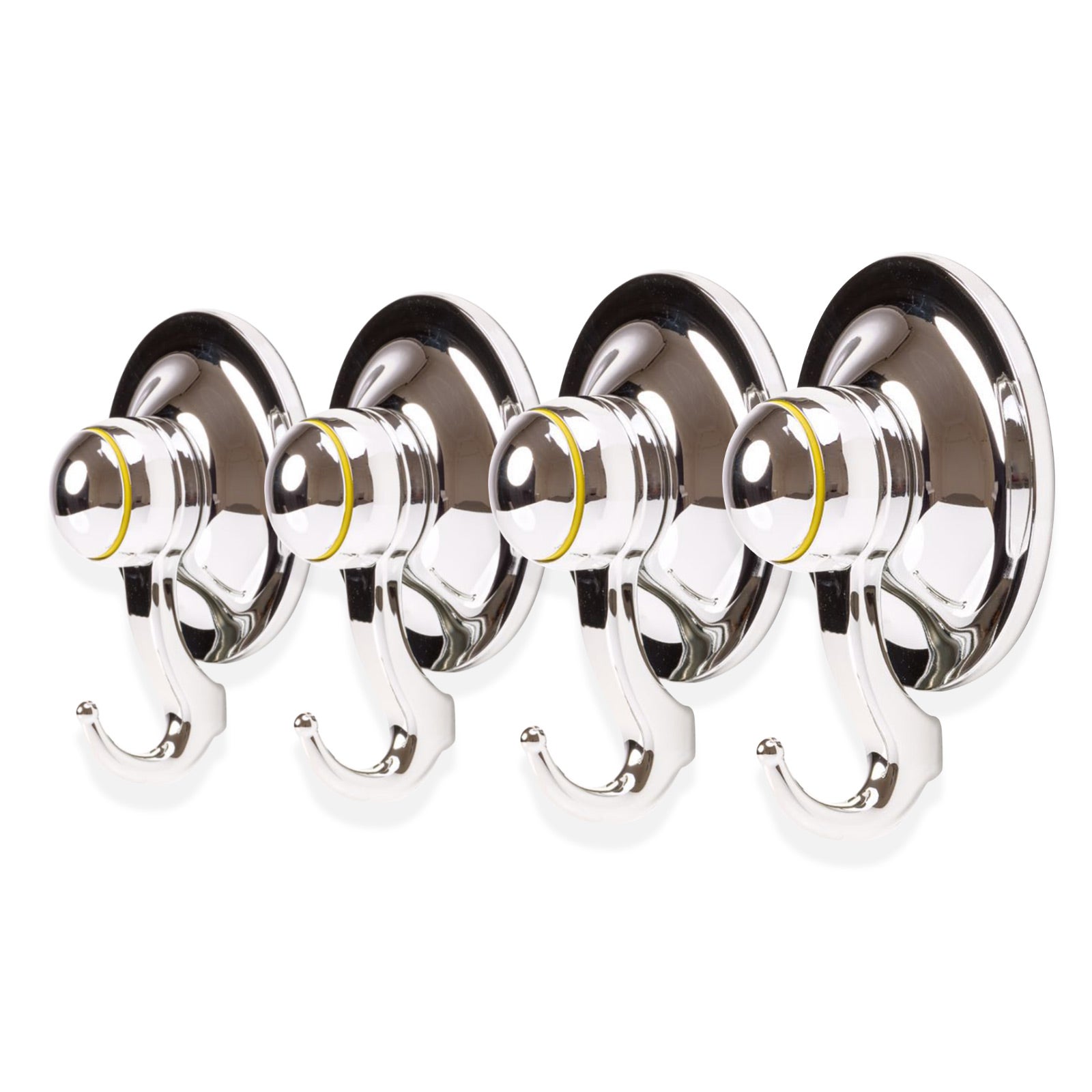 4PC Suction Hook Removable 72mm CHROME 