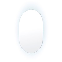 LED Wall Mirror Oval Anti-Fog Bathroom 50x75cm