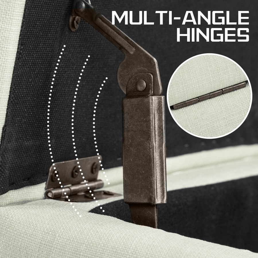 Storage Ottoman Stool 102cm Fabric LIGHT GREEN