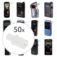 Mouthpieces For AlcoSense Personal Breathalysers (Pack of 50)