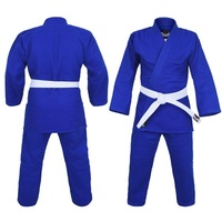 DRAGON Blue 1.5 (550gsm) Judo Weave Judogi Kids to Adults