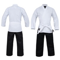 DRAGON Karate GI Martial Arts Salt & Pepper Uniform (8Oz) Kids to Adults Si