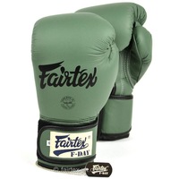 New FAIRTEX-F-Day Limited Edition Army Green Boxing Gloves (BGV11)
