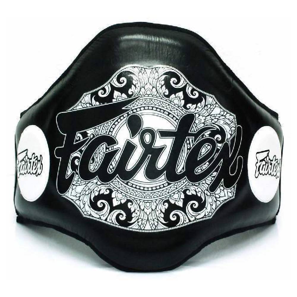 New FAIRTEX-Genuine Leather The Champion Belt Chest Body Belly Protector Pad Gua