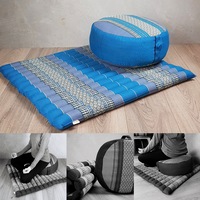 [MANGO TREES] Foldable Zafu&Zabuton Meditation Cushion Set Kapok Filled