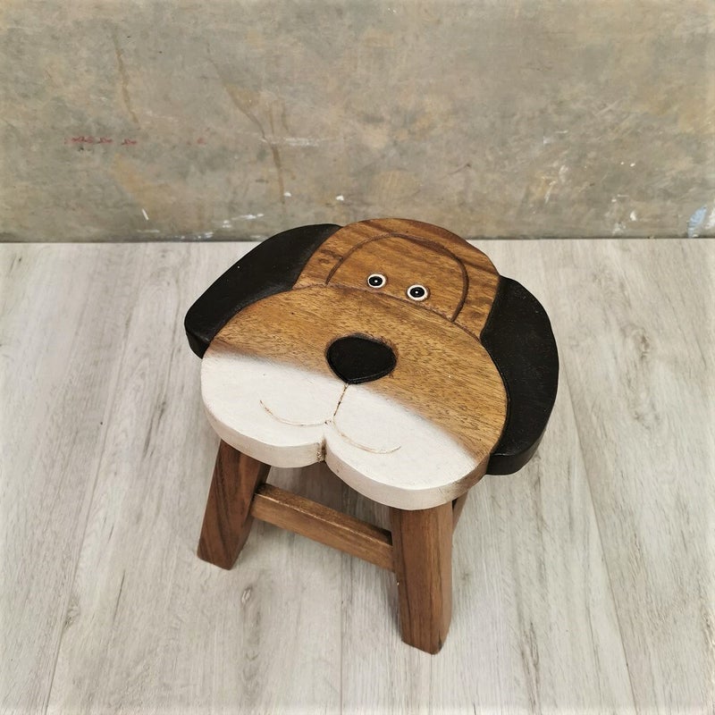 Buy Solid Timber Wood Wooden Kids Toddler Adult Step Shoes Changing Stool  Chair Dog - MyDeal