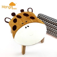 Solid Wood Kids Table Giraffe Design Toddler Study Dining Children Desk