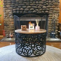 [Mango Trees] "Hodgson" Wooden Coffee Table 60cm Diameter