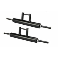 MORGAN Farmers Walk Handles (Pair) Powder Coated Steel Strength Training Too