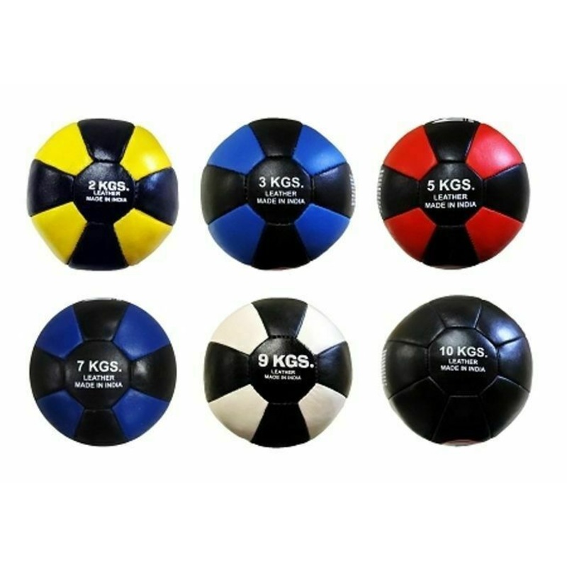 Leather Medicine Ball Exercise Workout Crossfit Gym 210KG Fitness World Wide