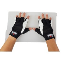 MORGAN Leather & Mesh Weight Gloves Weightlifting Gloves