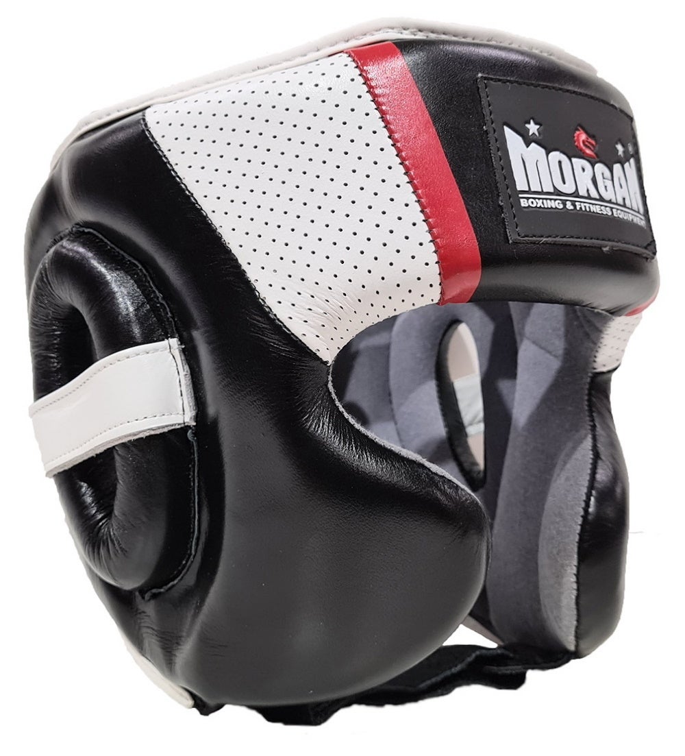Morgan Sports **FREE DELIVERY* V2 Mexican Leather Head Guard Boxing MMA Gear 