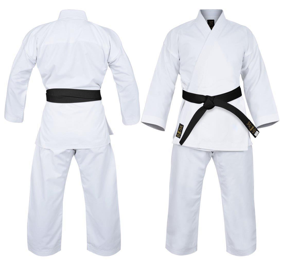 New YAMASAKI Gold Deluxe Brushed Canvas Karate Uniform-14Oz Kids to Adults Size