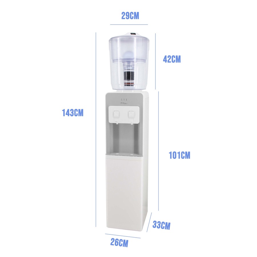 Healthy Choice Standing Cooler, Filter & Water Dispenser (20L) Dual Tap