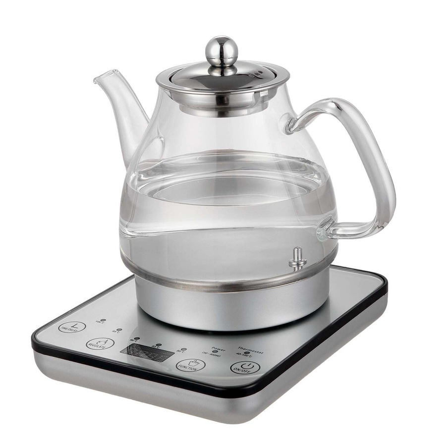 Healthy Choice 1.2L Digital Glass Kettle w/ Electric Tea Pot & Infuser 800W