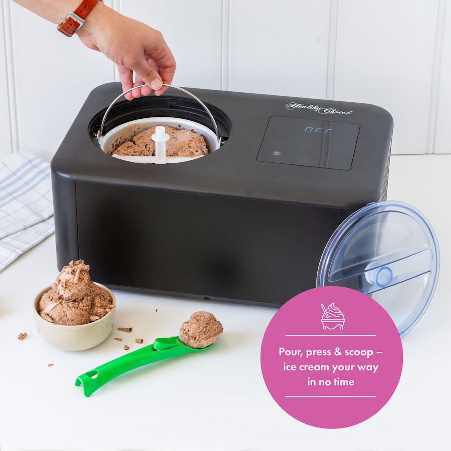 Ice Cream Controls Buy Healthy Choice 1.5L Portable Ice Cream and Soft Serve Maker with ...
